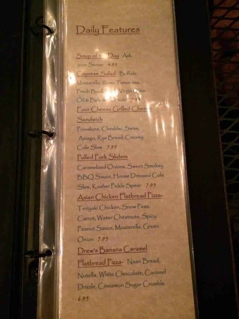 CorkNBrew Bistro Menu, Menu for CorkNBrew Bistro, Clearwater Beach