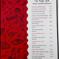 The Magic Wok Hotel Mountview Menu