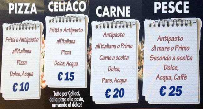 Menu di La Fontanina Di Centocelle 