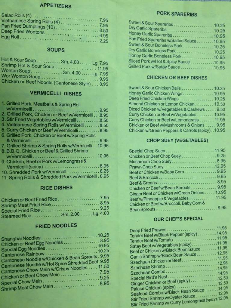 Noodle Hut Menu, Menu for Noodle Hut, Dawson Creek, Dawson Creek
