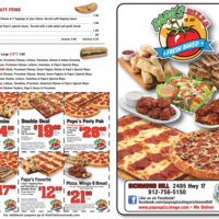 Papa S Pizza To Go Menu Menu For Papa S Pizza To Go Richmond Hill Savannah