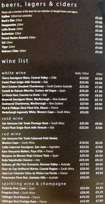 Elements Bar - Novotel London Blackfriars Menu - Zomato UK