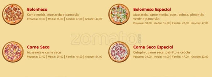 O Forno Rio Tijuca cardápio