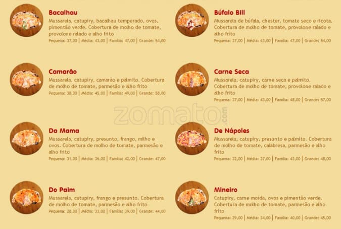 O Forno Rio Tijuca cardápio