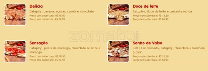 O Forno Rio Tijuca cardápio