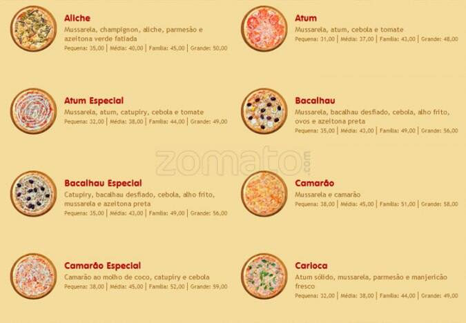 O Forno Rio Tijuca cardápio