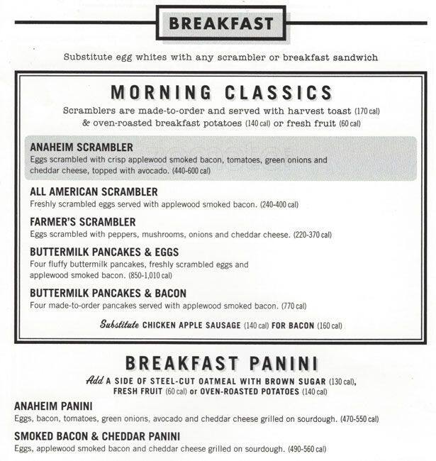 Corner Bakery Cafe Menu, Menu for Corner Bakery Cafe, Oak Brook