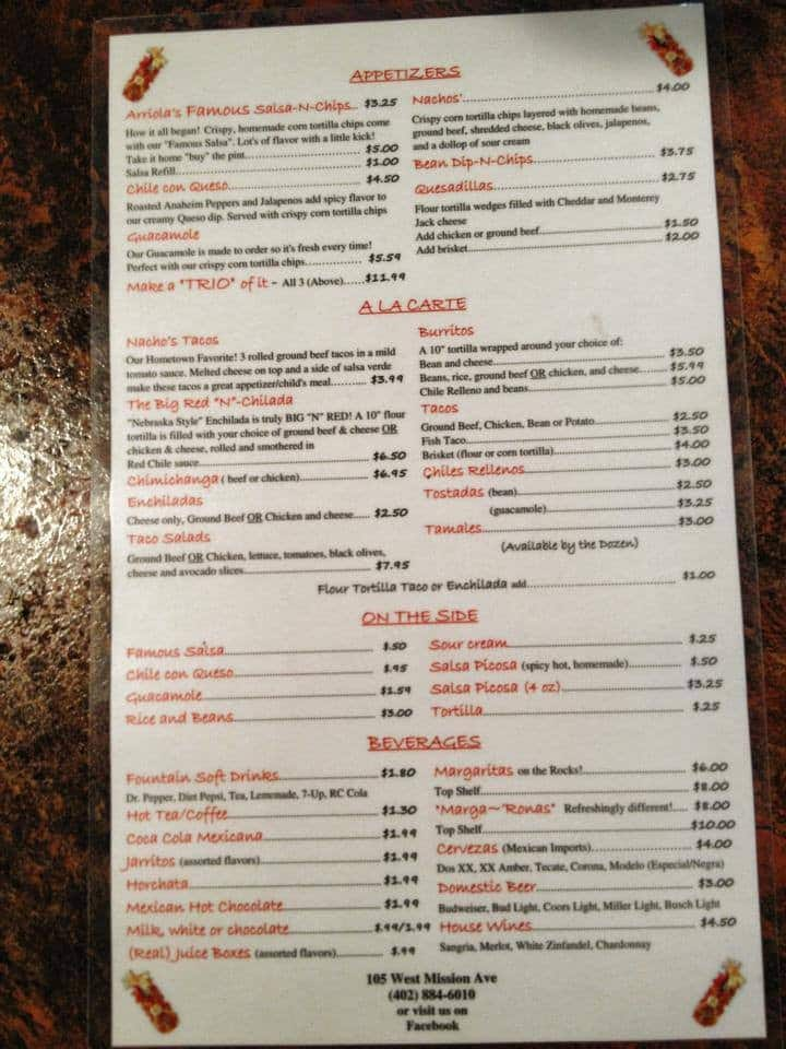 Mi Casa Mexican Restaurant Menu - Urbanspoon/Zomato