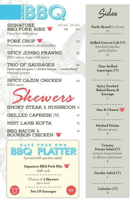 The Green Door Menu Menu For The Green Door Tanglin Singapore