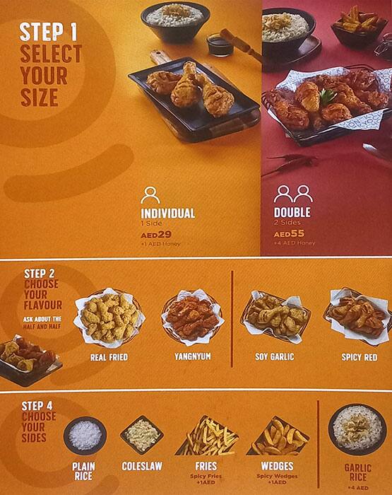 Kyochon menu deals