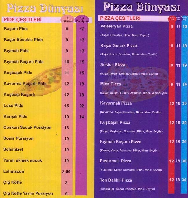Fahri Pizza Menü, Fahri Pizza, Beyazıt, İstanbul için Menü Zomato Türkiye