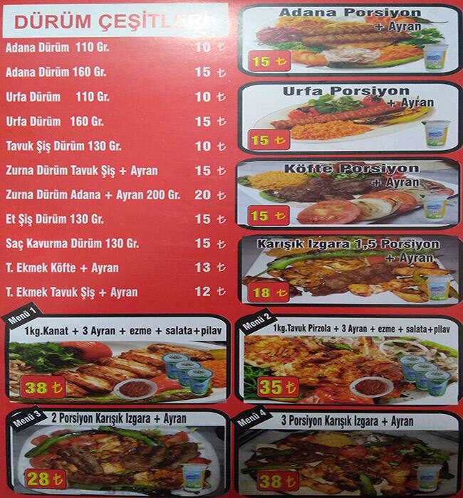 seyid oglu durum evi menu menu for seyid oglu durum evi guzelyali istanbul