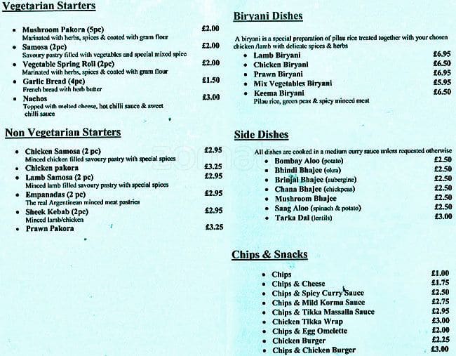 Ayans Menu, Menu for Ayans, Newcraighall, Edinburgh - Zomato UK