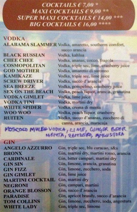 Menu di JJ's Corner. 