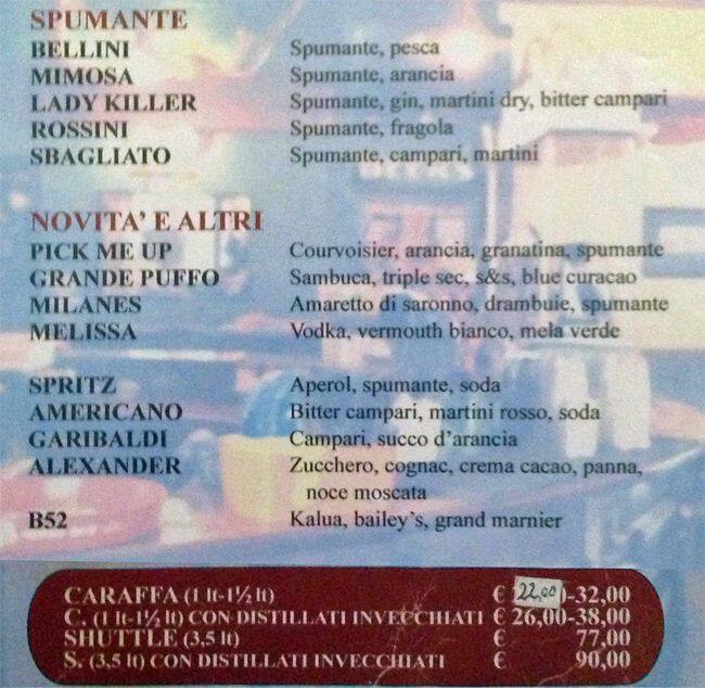 Menu di JJ's Corner. 