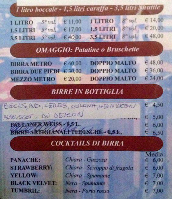 Menu di JJ's Corner. 