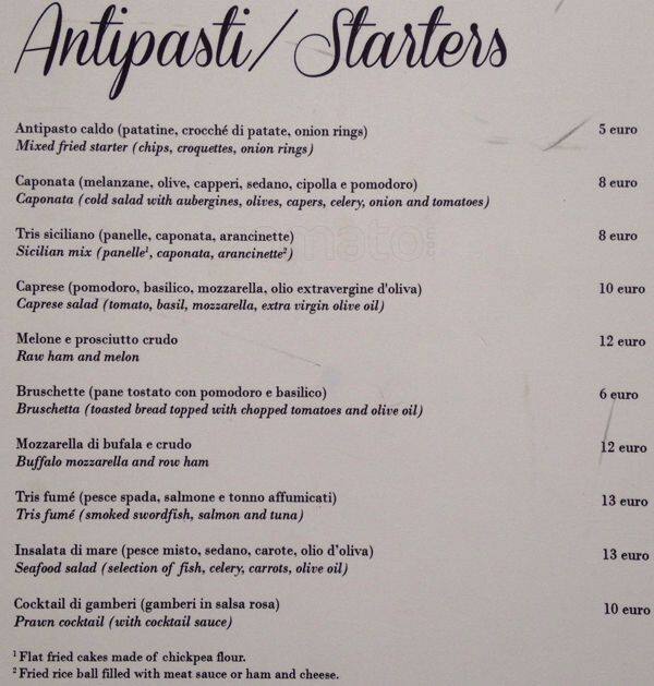 Menu di Panormus 