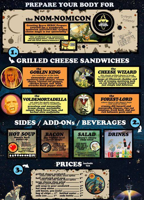 Cheese Wizards menu