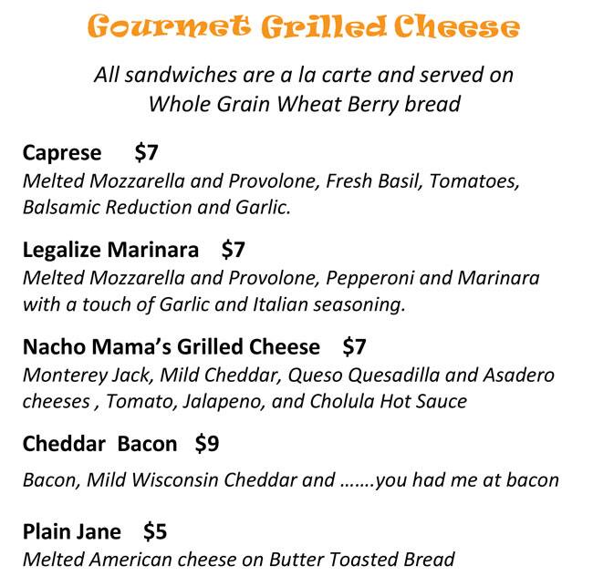 Lil Cheezers Menu Menu For Lil Cheezers Downtown Louisville