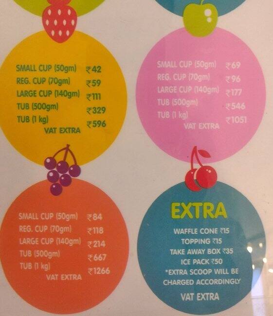 Gelato Vinto Menu, Menu for Gelato Vinto, Sector 18, Noida Zomato