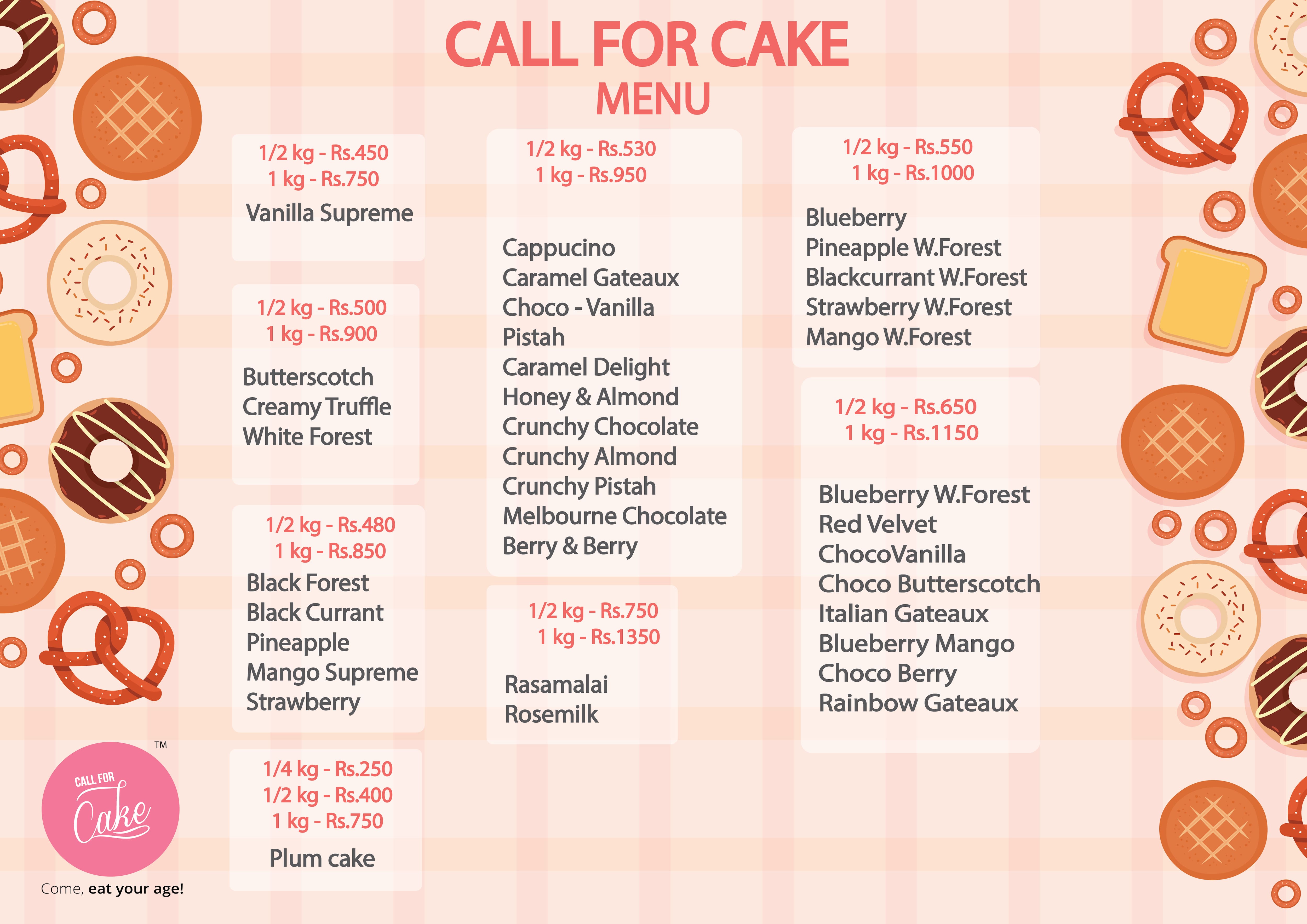 Call For Cake, Coimbatore, 63 - Restaurant menu and reviews