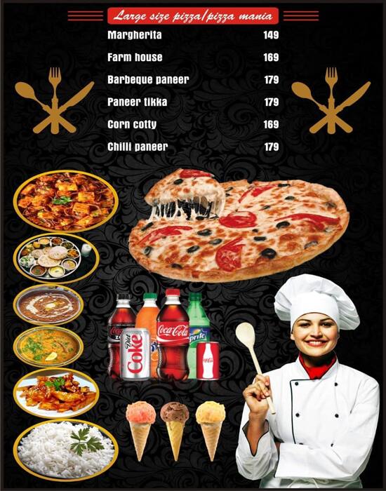 Menu of Town Table Restaurant, Hazratganj, Lucknow
