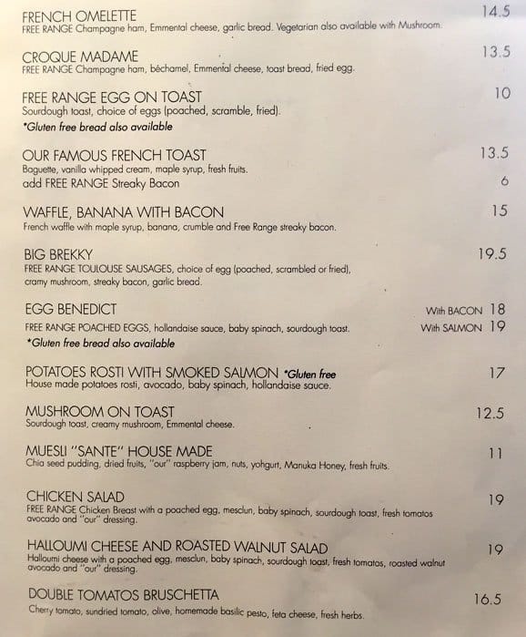 Ma Cherie French Pastry & Cafe Menu Menumania/Zomato