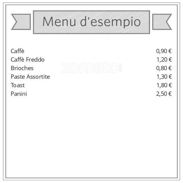 Menu di voglia di caffe' 