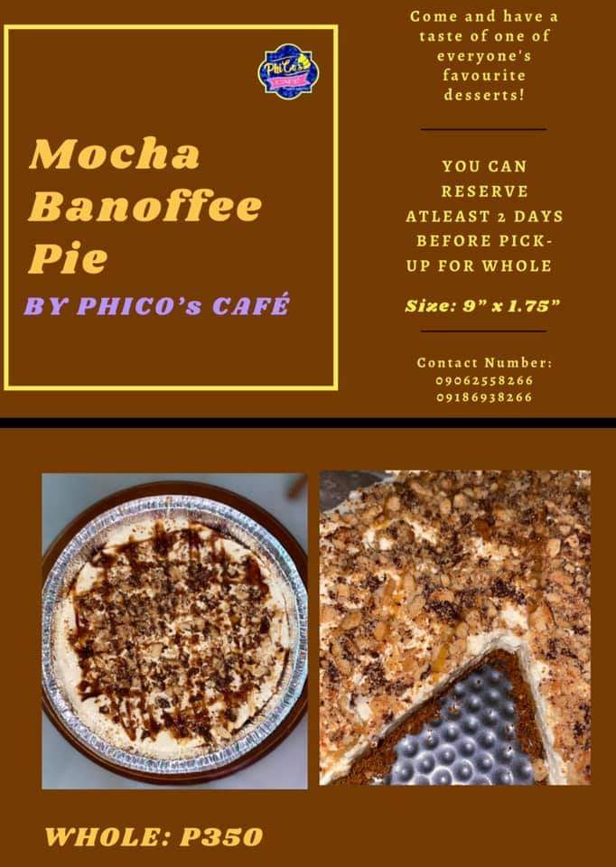Carta de Phico's Cafe