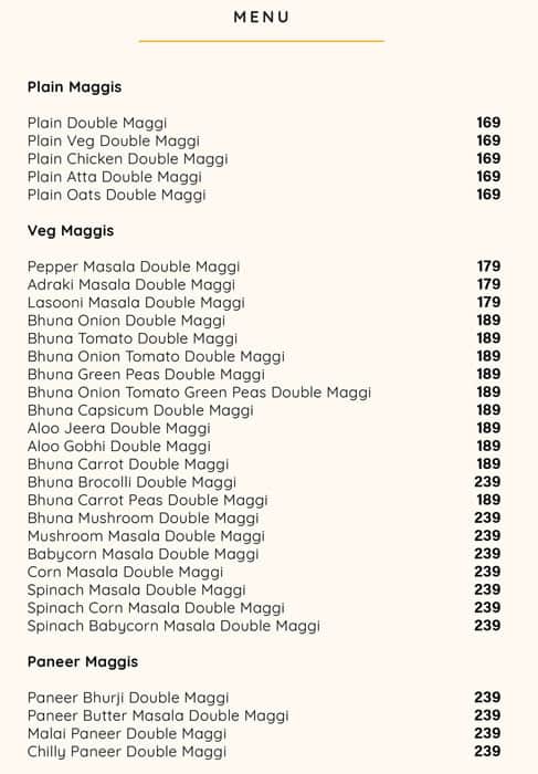 Maggie S Kitchen Menu Menu For Maggie S Kitchen Koramangala 5th Block Bangalore