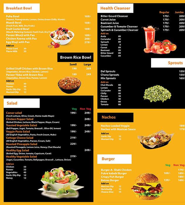 Menu of Tangy Tango, Sector 135, Noida