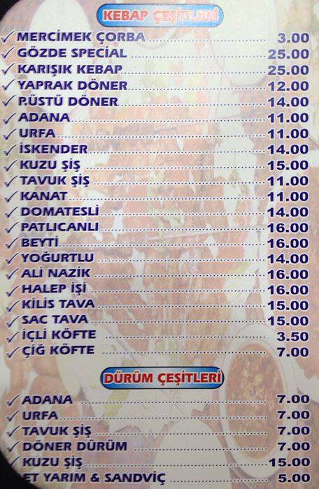 Oz Gozde Iskender Kebapcisi Soganli Istanbul Zomato