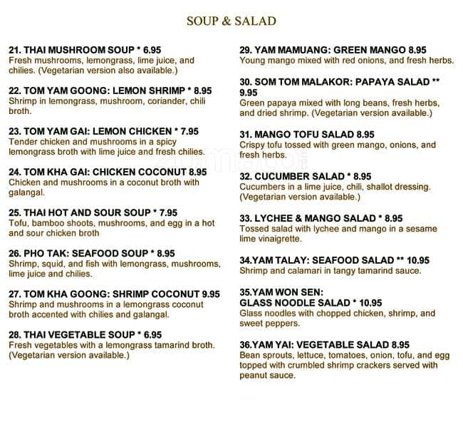 Menu At Golden Thai Restaurant Toronto   811e4796443b75436884ab0dac21c583 