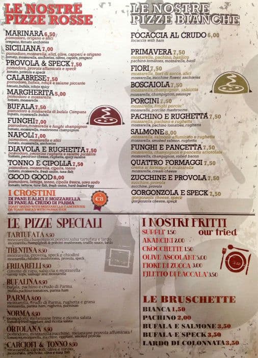 Menu di Hostaria Stellina Ristorante 
