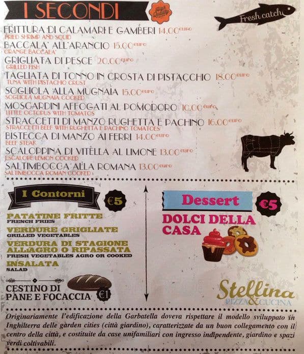 Menu di Hostaria Stellina Ristorante 