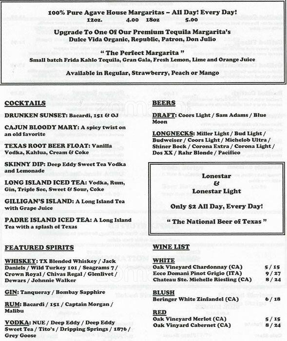 Menu at Catfish & Co restaurant, Hurst