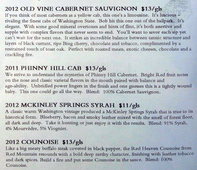 Carta de Robert Ramsay Cellars