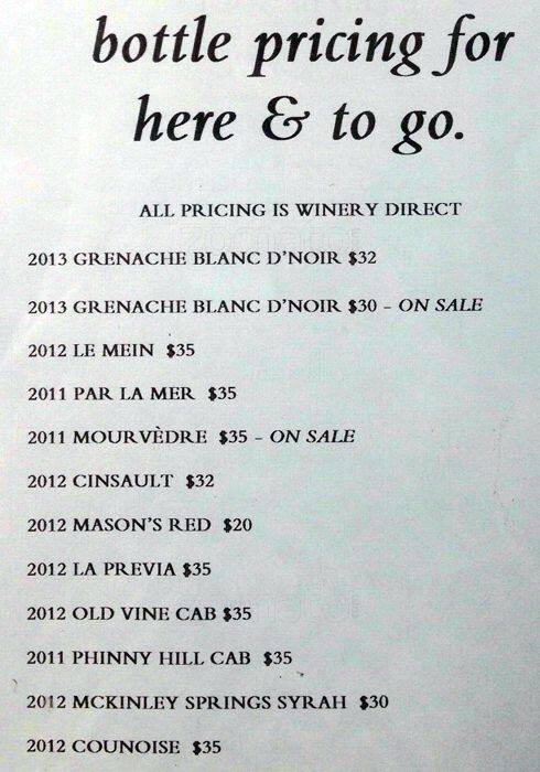 Carta de Robert Ramsay Cellars