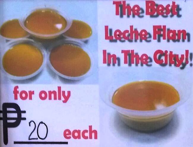 Adobo Unlimited меню