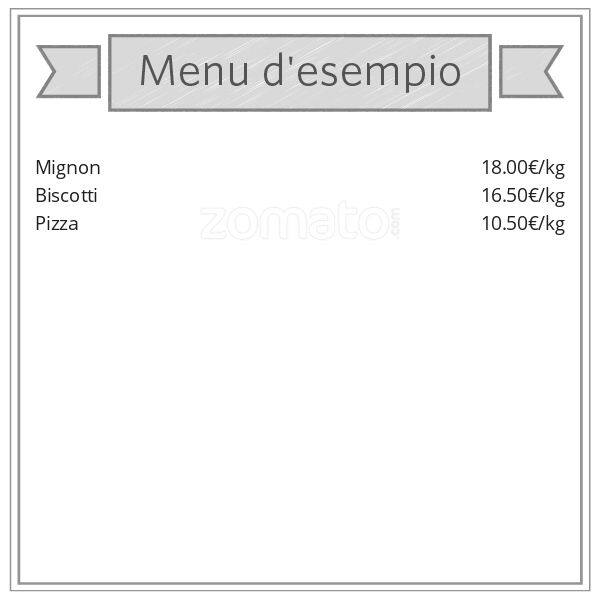 Menu di Panificio Emilia 