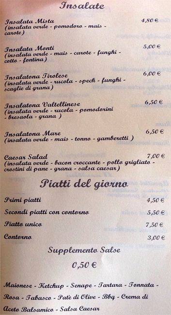 Menu di Lambrettino Bistrot 