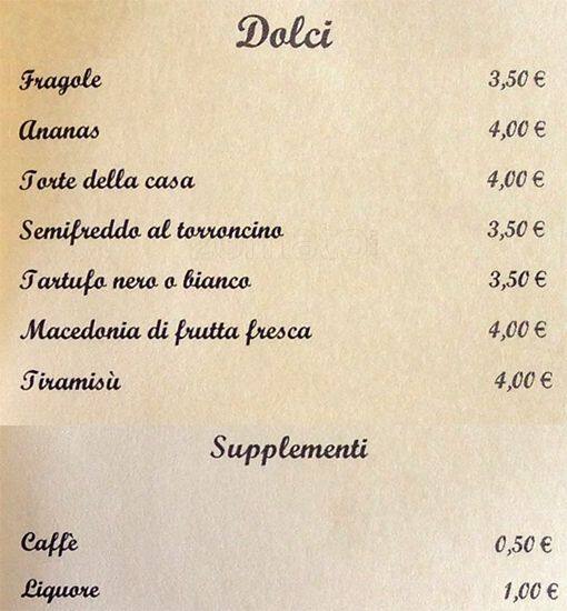 Menu di Lambrettino Bistrot 