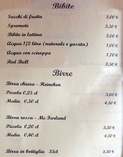 Menu di Lambrettino Bistrot 