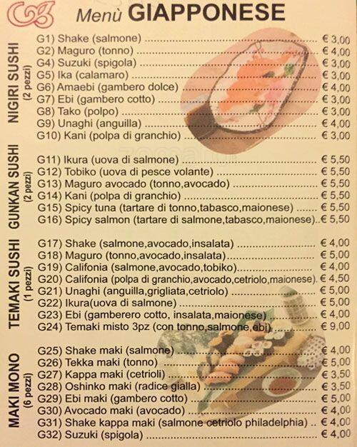 Menu di Ristorante Michelle 