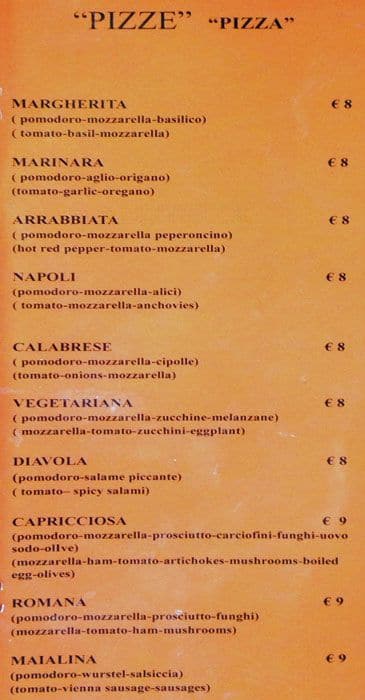 Menu di Gran Caffe Arenula 