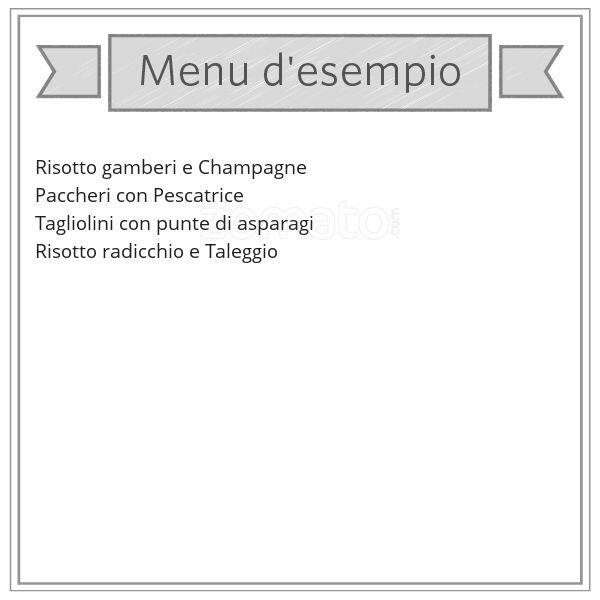 Menu di Rinaldo All'Acquedotto 