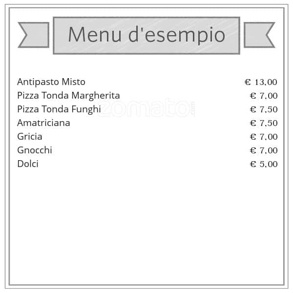 Menu di Ristorante Pizzeria Il Girasole 