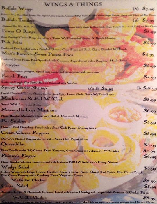 Phinny Magee's Pub Menu, Menu for Phinny Magee's Pub, Bristol, Bucks