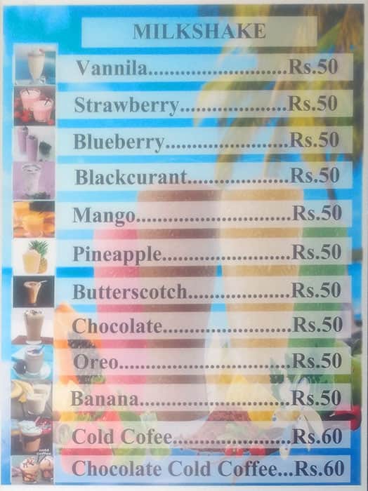Prima's Bakery menu