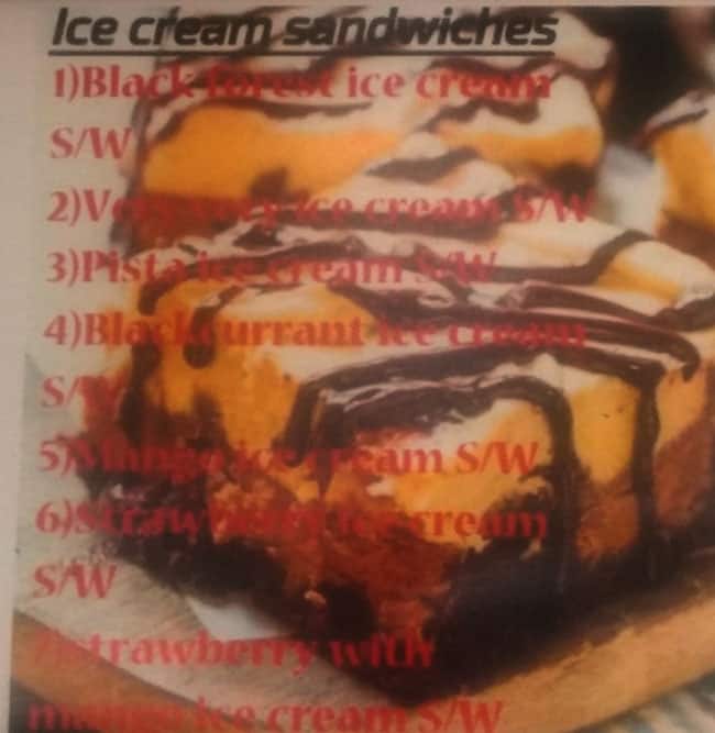 Prima's Bakery menu